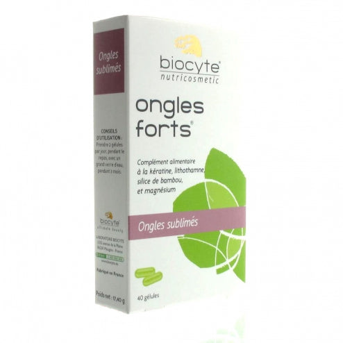 Biocyte Strong Nails Bamboo Silice - 40 Capsules