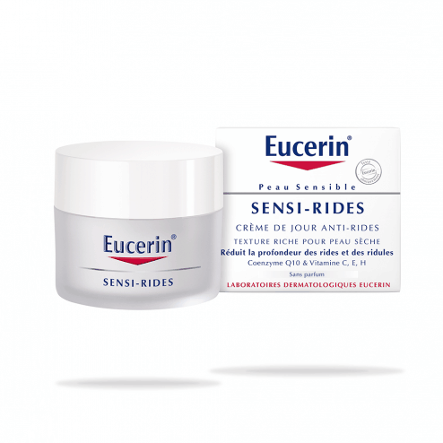 Eucerin Sensi Rides Anti-Wrinkle Day Care SPF15 - Dry Skin - 50ml