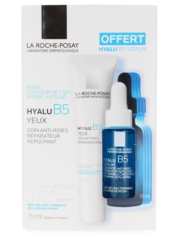 La Roche Posay Hyalu B5 Eyes Anti Wrinkle Care Repairing Replumping - 15ml + Concentrate Serum - 10ml Free