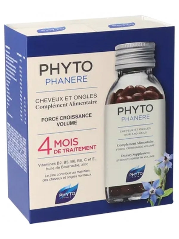 Phyto Phytophanère Hair and Nails 4 Months Treatment - 240 Capsules