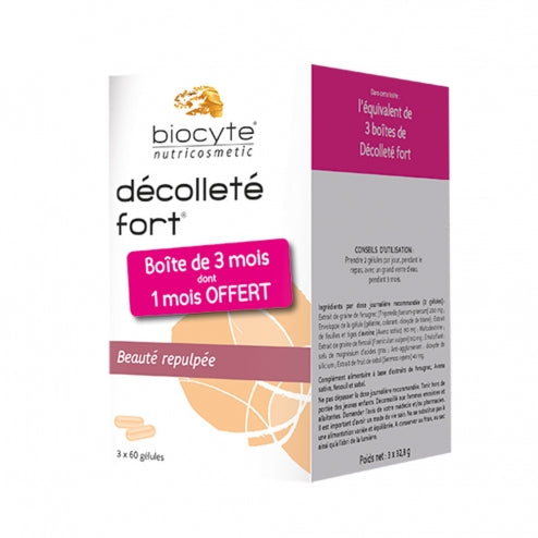 Biocyte Décolleté Fort Beauté Repulpée - 3 x 60 Capsules
