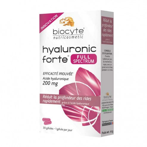 Biocyte Hyaluronic Forte Full Spectrum-200mg - 30 Capsules – French ...