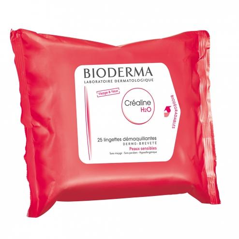 Bioderma Crealine H2O Wipes - 25 wipes