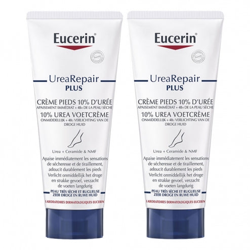 Eucerin UreaRepair Plus Foot Cream 10% Urea - 2 x 100ml